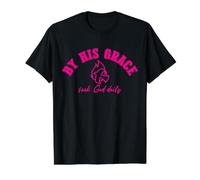 By His Grace, Be Strong Courageous, USA, Do Not Be Afraid Value Graphic T-Shirt, Men, Black, S