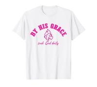 By His Grace, Be Strong Courageous, USA, Do Not Be Afraid Value Graphic T-Shirt, Men, White, XL
