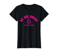 By His Grace, Be Strong Courageous, USA, Do Not Be Afraid Value Graphic T-Shirt, Women, Black, S