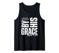 by His Grace Romans 3:23-24 Christian Bible Verse Tank Top