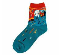 JOE COOL Socks Munch The Scream Made With Cotton & Spandex