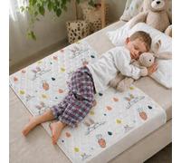 By Kii Kids Mattress Protector Bed Pad - Bunny Rabbit Print