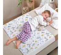 By Kii Mattress Protector Bed Pad - Elephant Design | 100% Waterproof Mat | Toddler & Children’s Bed Wetting Sheet For Single Beds & Cot Beds