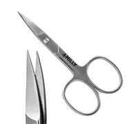 By MILLY High Carbon Stainless Steel Professional Nail Scissors | Manicure | Razor Sharp Curved Blade for Women - 100% Stainless Steel (Silver)