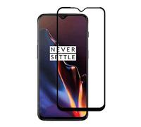 By MobiBax For OnePlus 6T (2018) A6013 - FULL GLUE 3D Screen Protector Full Screen Edge to Edge Coverage CURVED Tempered Glass Screen Protector [BLACK]
