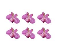 by Nature Realistic Fabric Orchid Flower Heads to Elevate Your Crafting Experience and Event Aesthetics (D)