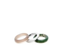 BY Pariah Stone Trilogy Stack Rings - set of Three - Grey - 52 (UK M / US 6.5)
