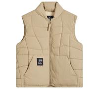 By Parra Men's Waved Alien Puffer Vest Tan