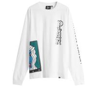 By Parra Men's Your Face Long Sleeve T-Shirt White