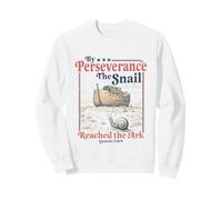 By Perseverance The Snail Reached The Ark Christian Bible Sweatshirt