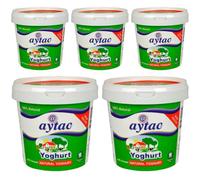 By Pufai Grocery, Aytaç Natural Yoghurt Turkish Style%100 Natural Yoghurt%3,5 Fat 1000 Gramm x 5 yoghurt container