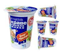 By Pufai Grocery, Borchvor Greek Yoghurt Cow Milk Yoghurt% 3.6 Fat 400 Gramm x 5 yoghurt container