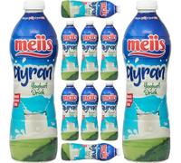 By Pufai Grocery, Melis Ayran Natural Yoghurt Drink Traditional Turkish Drink Ayran 770 millimeter x 10 Bottles
