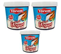 By Pufai Grocery, Yorem Yoghurt Turkish Style Creamy Yoghurt% 3,8 Fat 1000 Gramm x 3 yoghurt container