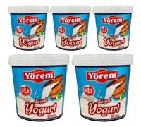 By Pufai Grocery, Yorem Yoghurt Turkish Style Creamy Yoghurt% 3,8 Fat 1000 Gramm x 5 yoghurt container