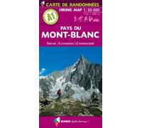 By Rando Editions - Mont-Blanc (Pays du) - Aravis - Chamonix - Courmayeur A1: carte de randonnǸes (Hiking Map)
