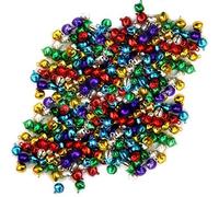 By Robelli Mini Multicolour Christmas Metal Festive Arts & Craft Jingle Bells (5mm) 500 Pack