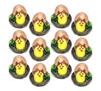 By Robelli Natural Hatched Easter Chicks In Wooden Nest Egg Decorations (Packs of 6, 12 or 18) (Pack of 12)