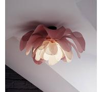 By Rydéns By Rydens Lou Lou ceiling light, pink, Ø 80 cm, textile