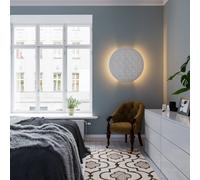By Rydéns Colby wall light Ø 70 cm, sand white
