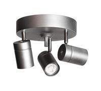 By Rydéns Correct 3 ceiling spotlight Steel grey
