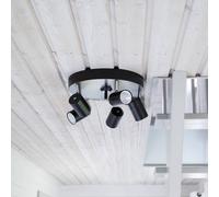 By Rydéns Correct Ceiling Spotlight 5-bulb black matt