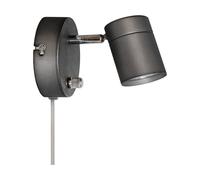 By Rydéns Correct wall lamp Steel grey
