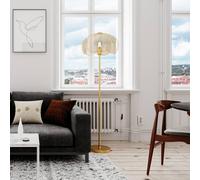 By Rydéns Daisy floor lamp, matt gold