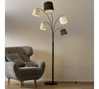 By Rydéns Foggy floor lamp Sand black, 5 arms
