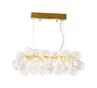 By Rydéns - Gross Bar Pendant 80 cm, Clear / Brass - Clear