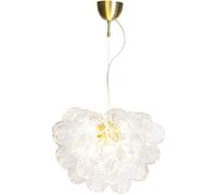 By Rydéns Gross pendant light, brass/clear, Ø 50 cm, glass