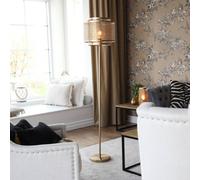 By Rydéns Hermine floor lamp, brass