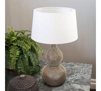 By Rydéns Lofty table lamp, white fabric lampshade