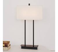 By Rydéns Luton table lamp, white/black, 56 cm