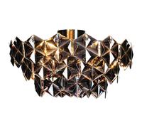 By Rydéns - Monarque Flush Ceiling Light 50 cm, Black - Black