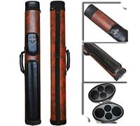 BY SPORTS 2x2 Hard cue case Oval Pool Cue Billiard Stick Carrying Case