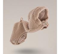 By Teddy Cosy Dog Hoodie with Harness - Beige - Size: Large - Dog Jackets
