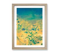 By The Ashes Abstract Framed Print | A3 Oak Framed Wall Art | Ready to Hang | Abstract Fantasy Picture | Living Room Bedroom Lounge Office