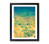 By The Ashes Abstract Framed Wall Art Print A2 Black