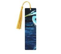 by The Blue Crane River Unique Double-Sided Artwork Printed Wooden Bookmarks, Artistic Book Accessories Birthday Presents for Men Women Presents for Book Lovers