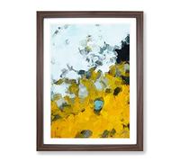 By The End Abstract Framed Print | A4 Walnut Framed Wall Art | Ready to Hang | Abstract Fantasy Picture | Living Room Bedroom Lounge Office