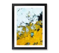 By The End Abstract Framed Wall Art Print A2 Black