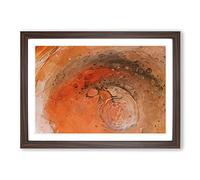 By the Flame in Abstract Framed Print | A2 Walnut Framed Wall Art | Ready to Hang | Abstract Fantasy Picture | Living Room Bedroom Lounge Office