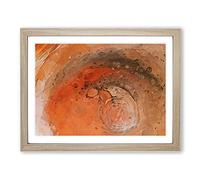 By The Flame In Abstract Modern Art Framed Print | A3 Oak Framed Wall Art | Ready to Hang | Abstract Fantasy Picture | Living Room Bedroom Lounge Office