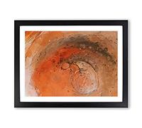 By The Flame In Abstract Modern Art Framed Print | A4 Black Framed Wall Art | Ready to Hang | Abstract Fantasy Picture | Living Room Bedroom Lounge Office