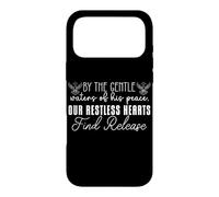 By The Gentle Waters of His Peace Restless Hearts Find Bible Case for iPhone 17 Pro Max