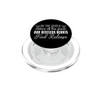 By The Gentle Waters of His Peace Restless Hearts Find Bible PopSockets PopGrip for MagSafe