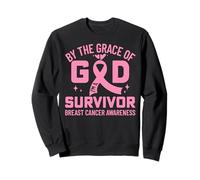 By The Grace God I'm A Survivor Breast Cancer Awareness 2025 Sweatshirt