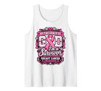 By The Grace of God Breast Cancer Survivor Pink Ribbon Tank Top