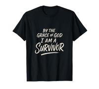 by The Grace of God - Cancer Survivor Inspirational T-Shirt